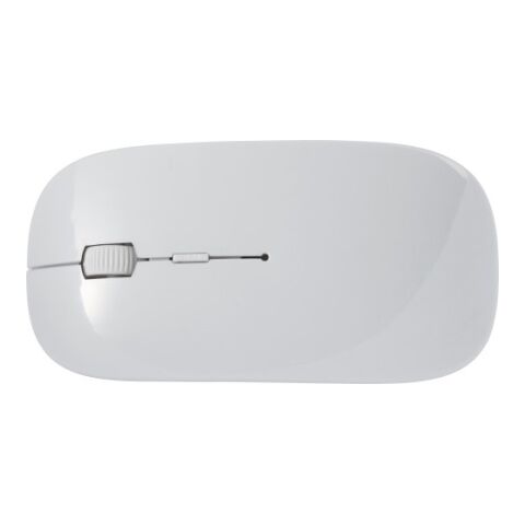 Ratón óptico inalámbrico de ABS. blanco | sin montaje de publicidad | no disponible | no disponible