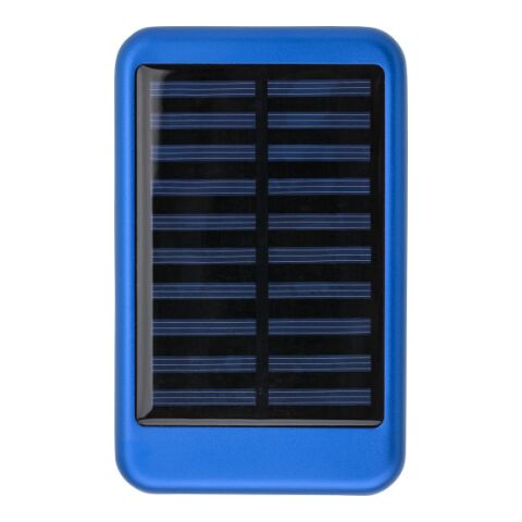 Power Bank solar de aluminio azul | sin montaje de publicidad | no disponible | no disponible