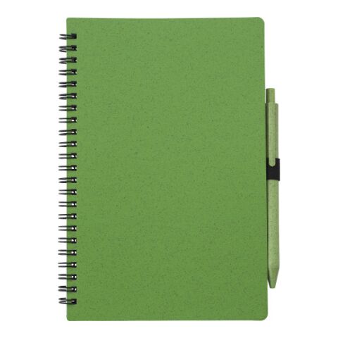 Cuaderno de paja de trigo verde | sin montaje de publicidad | no disponible | no disponible