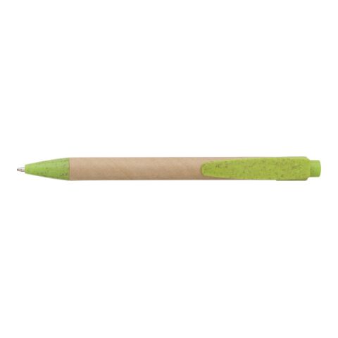 Bolígrafo de cartón y paja de trigo verde claro | sin montaje de publicidad | no disponible | no disponible