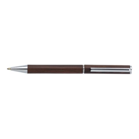 Bolígrafo de madera negra Raquelle marrón | sin montaje de publicidad | no disponible | no disponible
