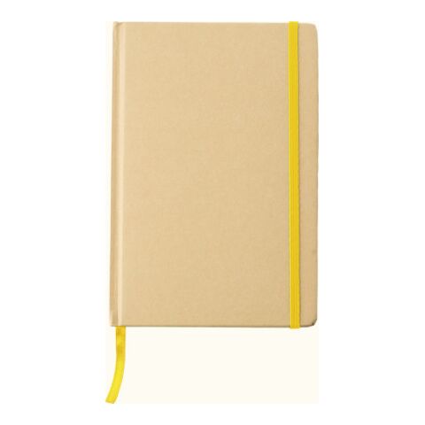Cuaderno de papel reciclado (A5) Gianni amarillo | sin montaje de publicidad | no disponible | no disponible