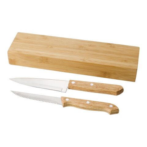 Set de cuchillos de bambú Tony marrón | sin montaje de publicidad | no disponible | no disponible