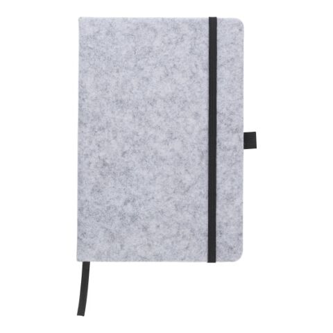 Cuaderno de fieltro RPET Harper gris | sin montaje de publicidad | no disponible | no disponible