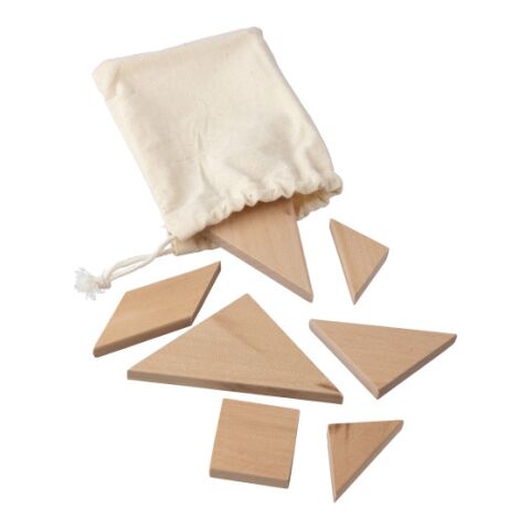Puzle Tangram de madera natural Ulrike
