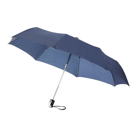 Paraguas automático de 3 secciones &quot;Alex&quot; 21,5&quot; Estándar | Azul marino | sin montaje de publicidad | no disponible | no disponible | no disponible
