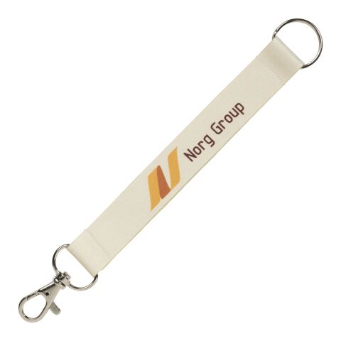 Llavero de cuerda Minik, a todo color Blanco | 15mm | Sublimación | all over, back | 15 mm x 310 mm