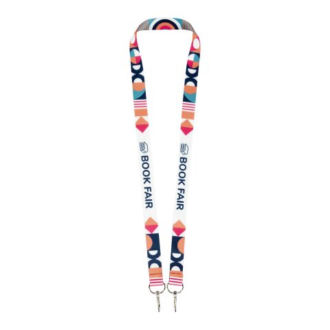 Lanyard de RPET con sublimación y 2 llaveros "Leia"