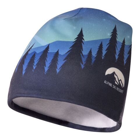 Gorro de RPET en sublimación y una capa de polar &quot;Loki&quot; Blanco | S (24x19cm) | sin montaje de publicidad | no disponible | no disponible