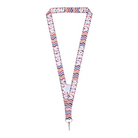 Lanyard de sublimación con soporte "Neve" Blanco | 20mm | sin montaje de publicidad | no disponible | no disponible