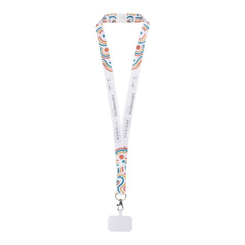 Lanyard de sublimación con soporte para teléfono y cierre de seguridad "Addie" 