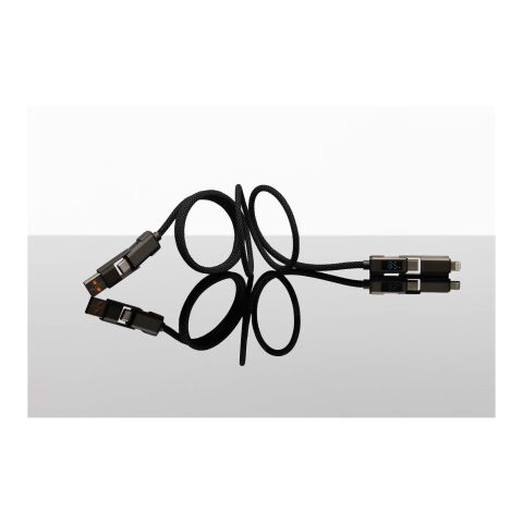 Cable magnético de 100 W con pantalla &quot;SCX.design C57&quot; Gris oscuro | sin montaje de publicidad | no disponible | no disponible