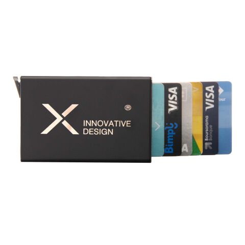 Tarjetero magnético con RFID &quot;SCX.design O35&quot; Negro intenso | sin montaje de publicidad | no disponible | no disponible