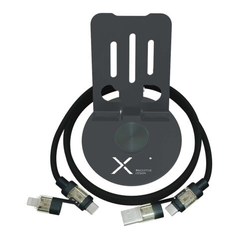 Soporte para teléfono 360° con cable de carga 4 en 1 de 240 W "SCX.design O34"