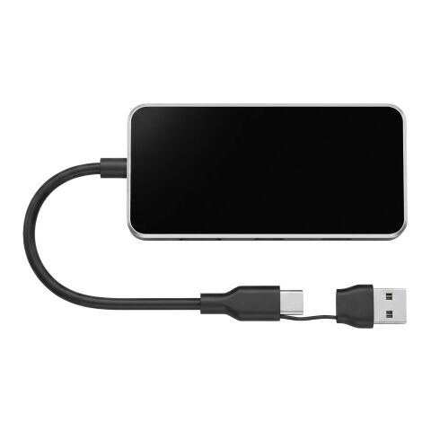 SCX.design H22, multipuertos USB 7 en 1 Negro intenso