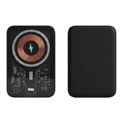 Batería externa magnética SCX.design P41 MagLED de 5000 mAh Negro intenso