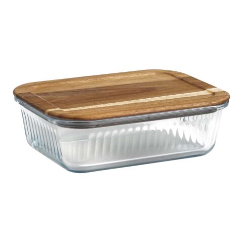 Fiambrera Citizen Green Purlunch de 1000 ml de vidrio de borosilicato blanco