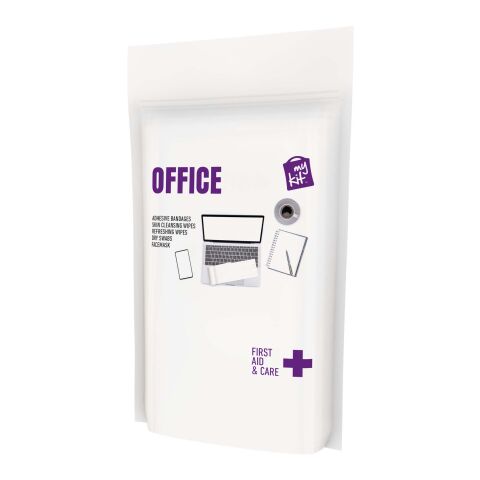 &quot;MyKit&quot; Primeros auxilios para oficina en funda de papel Blanco | sin montaje de publicidad | no disponible | no disponible