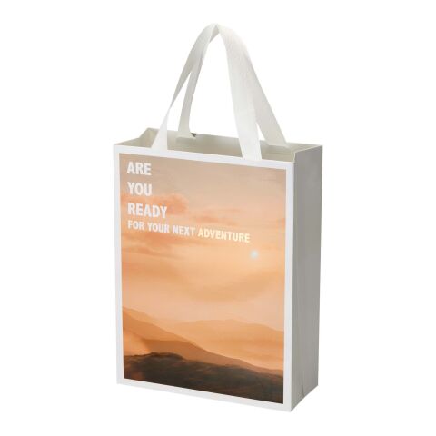 Bolsa de papel Smartfold de 230 g/m² con asas de cinta y laminado brillante - 24 x 10 x 32 cm