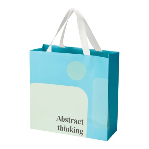 Bolsa de papel Smartfold de 230 g/m² con asas de cinta y laminado mate - 31 x 12 x 31 cm blanco