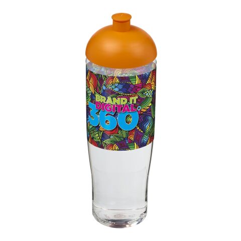 Bidón deportivo con Tapa Dome de 700 ml H2O Tempo® Blanco-Naranja | sin montaje de publicidad | no disponible | no disponible