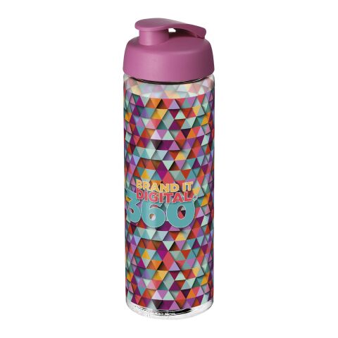 Bidón deportivo con tapa Flip de 850 ml "H2O Vibe" Blanco-Rosa | sin montaje de publicidad | no disponible | no disponible
