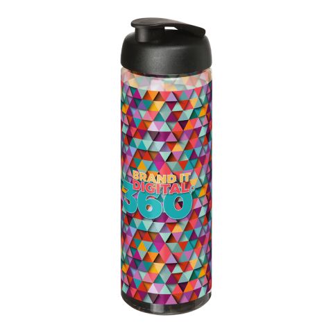 Bidón deportivo con tapa Flip de 850 ml &quot;H2O Vibe&quot; gris antracita-bronce negro | sin montaje de publicidad | no disponible | no disponible