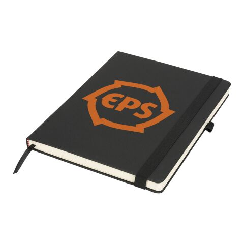 Libreta grande con 128 hojas &quot;Rivista&quot; Estándar | Negro intenso | sin montaje de publicidad | no disponible | no disponible