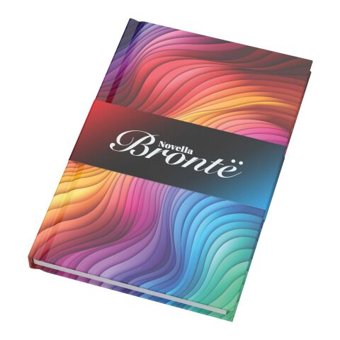 Libreta de tapa dura brillante A5 con 100 hojas "Novella Brontë" Blanco | sin montaje de publicidad | no disponible | no disponible