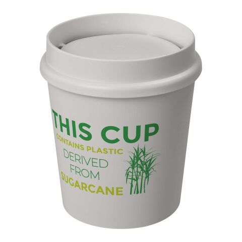 Vaso de 200 ml con tapa de 360° &quot;Americano® Switch Renew&quot; Blanco marfil | Impresión De Pantalla 1 color | envolvente | 212 mm x 40 mm