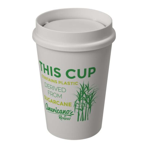 Vaso de 300 ml con tapa de 360° Americano® Switch Renew Blanco marfil | Impresión De Pantalla 1 color | envolvente | 212 mm x 60 mm