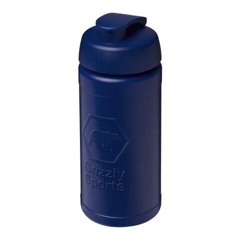 Bidón deportivo con tapa abatible de 500&nbsp;ml "Baseline Rise" Azul-Azul | sin montaje de publicidad | no disponible | no disponible