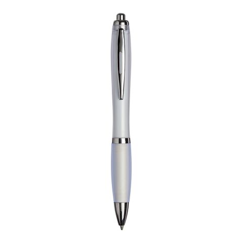 Curvy ballpoint pen with frosted barrel and grip blanco | sin montaje de publicidad