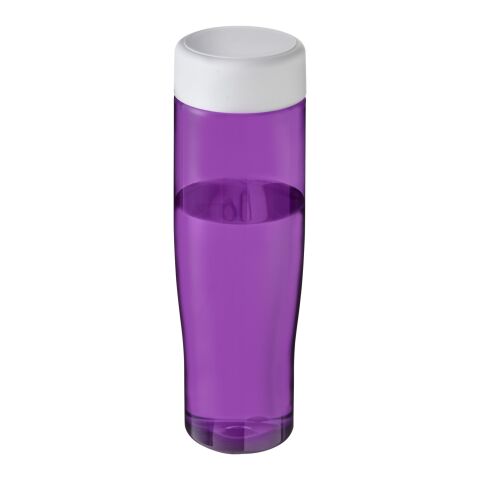 Bidón deportivo con tapa de rosca de 700 ml &quot;H2O Tempo&quot;® Púrpura-blanco | sin montaje de publicidad | no disponible | no disponible