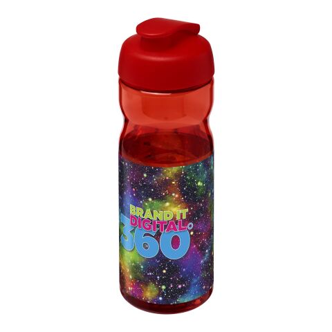 Bidón deportivo de 650 ml con tapa Flip &quot;H2O Active® Base Tritan™&quot; Rojo-Rojo | sin montaje de publicidad | no disponible | no disponible