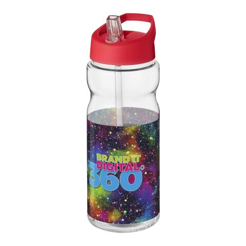 Bidón deportivo de 650 ml con tapa con boquilla &quot;H2O Active® Base Tritan™&quot; Transparente-Rojo | sin montaje de publicidad | no disponible | no disponible