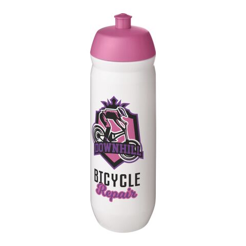 Bidón deportivo de 750 ml &quot;HydroFlex™&quot; Magenta-blanco | sin montaje de publicidad | no disponible | no disponible