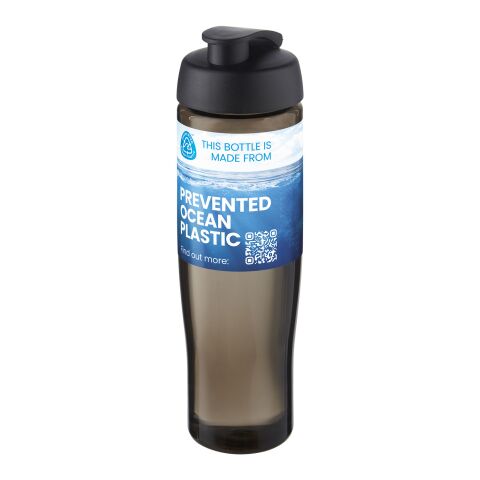 Bidón deportivo con tapa Flip de 700 ml &quot;H2O Active® Eco Tempo&quot; Negro intenso-Carbón | sin montaje de publicidad | no disponible | no disponible