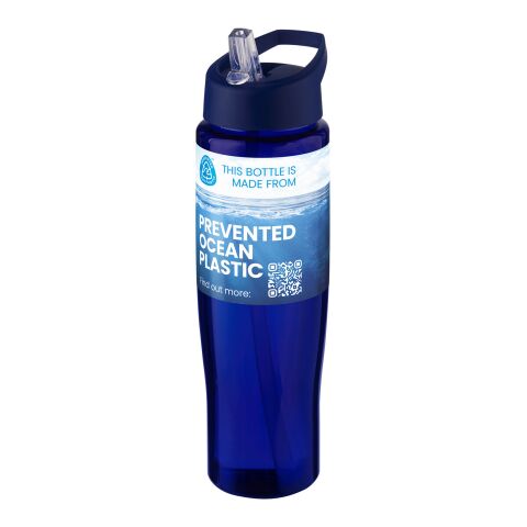 Bidón deportivo de 700 ml con tapa con boquilla &quot;H2O Active® Eco Tempo&quot; azul-azul | sin montaje de publicidad | no disponible | no disponible