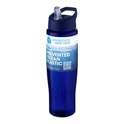 Bidón deportivo de 700 ml con tapa con boquilla &quot;H2O Active® Eco Tempo&quot; azul-azul | sin montaje de publicidad | no disponible | no disponible