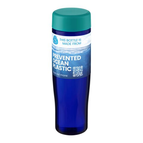 Bidón de agua de 700 ml con tapa de rosca &quot;H2O Active® Eco Tempo&quot; Azul aqua-Azul | sin montaje de publicidad | no disponible | no disponible