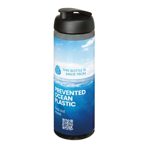 Bidón deportivo con tapa Flip de 850 ml &quot;H2O Active® Eco Vibe&quot; Carbón-Negro intenso | sin montaje de publicidad | no disponible | no disponible