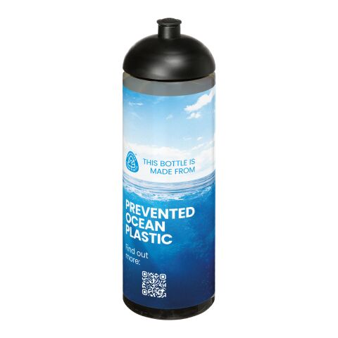 Bidón deportivo con tapa Dome de 850 ml &quot;H2O Active® Eco Vibe&quot; Carbón-Negro intenso | sin montaje de publicidad | no disponible | no disponible