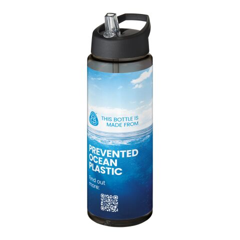 Bidón deportivo con tapa con boquilla de 850 ml &quot;H2O Active® Eco Vibe&quot; Carbón-Negro intenso | sin montaje de publicidad | no disponible | no disponible