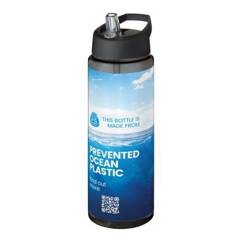 Bidón deportivo con tapa con boquilla de 850 ml &quot;H2O Active® Eco Vibe&quot; gris antracita-bronce negro | sin montaje de publicidad | no disponible | no disponible