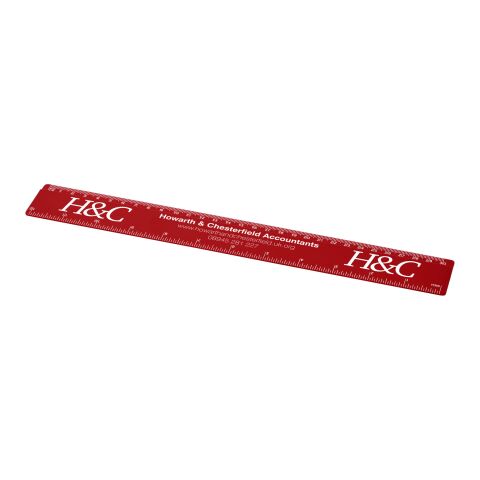 Regla de plástico de 30 cm Renzo Rojo | sin montaje de publicidad | no disponible | no disponible