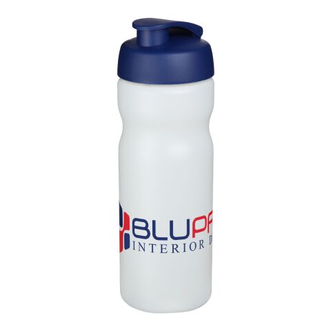 Bidón deportivo con tapa Flip de 650 ml &quot;Baseline® Plus&quot; Transparente-Azul | sin montaje de publicidad | no disponible | no disponible