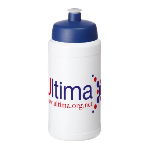 Bidón deportivo con tapa de 500 ml &quot;Baseline® Plus&quot; Transparente-Azul | sin montaje de publicidad | no disponible | no disponible