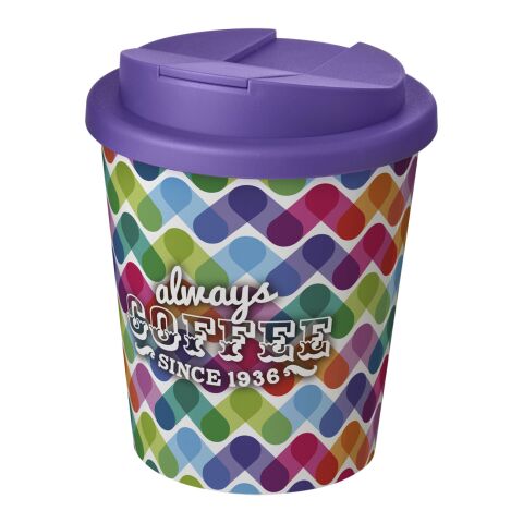 Brite-Americano Espresso® 250 ml con tapa antigoteo Blanco-Morado | sin montaje de publicidad | no disponible | no disponible