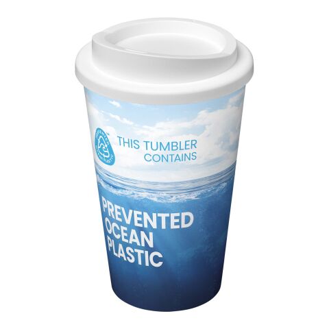 Vaso con aislamiento de 350&nbsp;ml "Brite-Americano® POP" blanco | sin montaje de publicidad | no disponible | no disponible